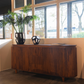 HSM Kollektion-Sideboard Tide 4 Tür 3 Schublade-190x45x80-Braun-Mango