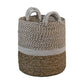 HSM Collection-Mandenset Malibu S/3-ø42x45 / ø38x42 / ø34x39-Natur/Weiß-Wasserhyazinthe