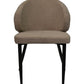 HSM Collection-Esszimmerstuhl Yuna S/2-60x54x82.5-Taupe/Schwarz-Stoff/Metall