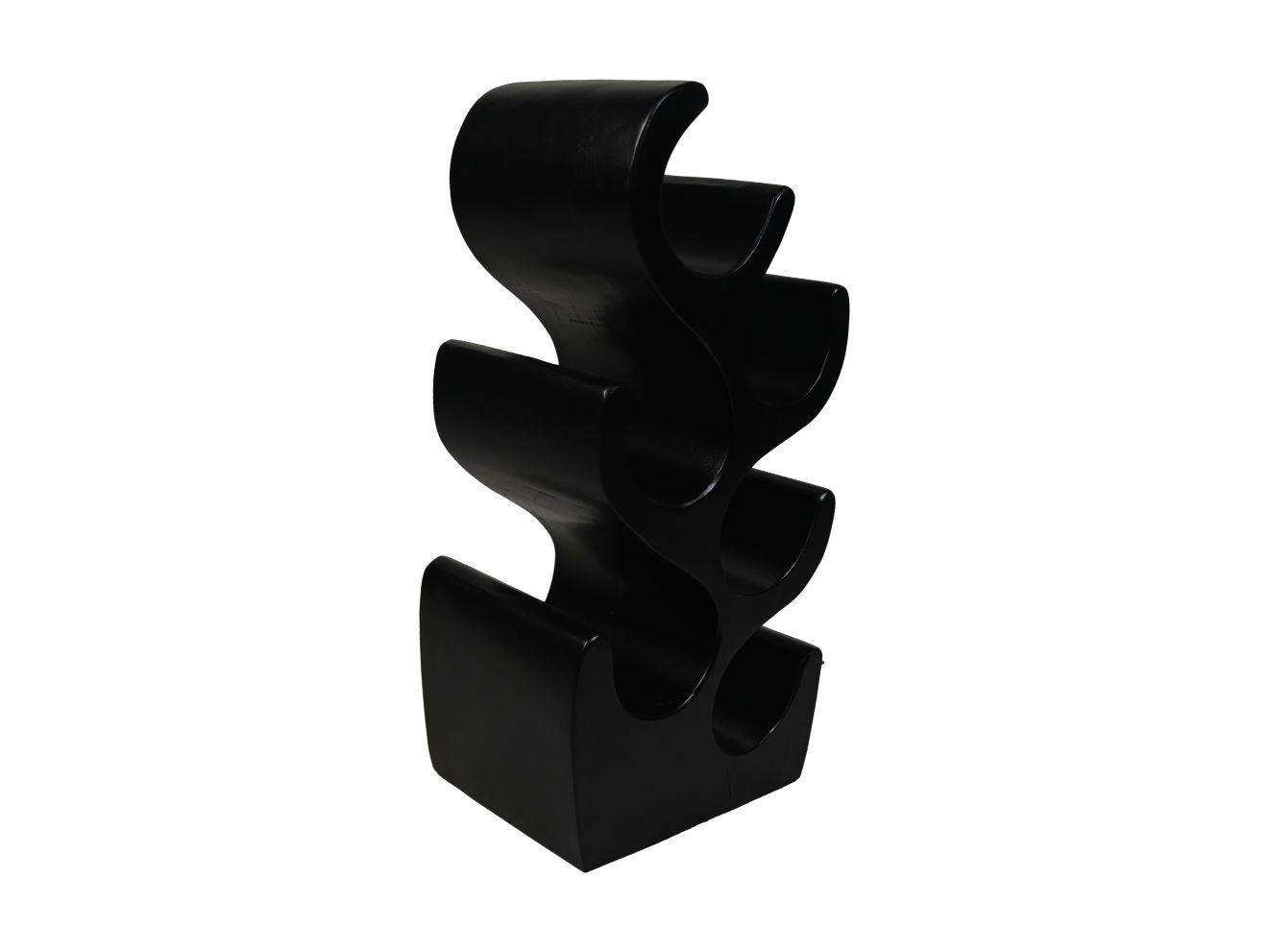 HSM Collection-Stand Weinregal Vins 6 Flaschen-27x20x51-Schwarz-Munggur