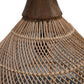 HSM Kollektion-Hängelampe-43x43x46-Natur-Rattan/Teak