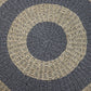 HSM Collection-Teppich -ø100-Natur/Grau-Raffia/Seegras
