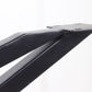 HSM Collection-Tischgestell Spider-80x80x72 (40x40mm)-Schwarz-Metall