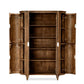 HSM Collection-Vitrinekast Tide 6 Deurs-140x45x200-Braun-Mango