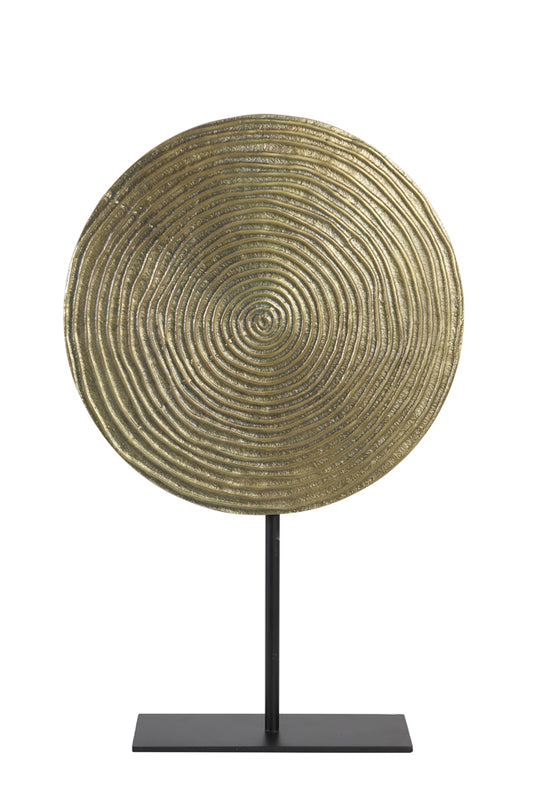 Ornament auf Fuß Rawas - Antik Bronze - 25x10x39 cm