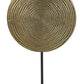 Ornament auf Fuß Rawas - Antik Bronze - 25x10x39 cm