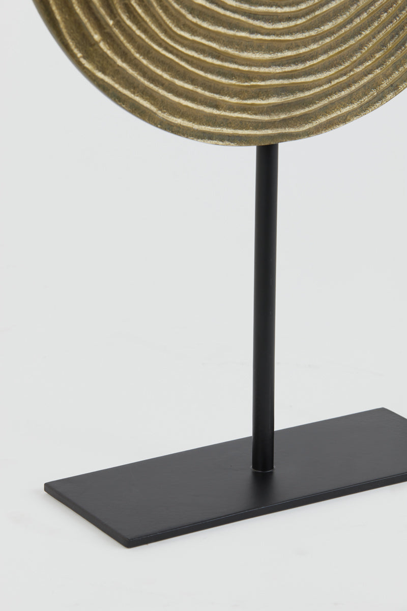 Ornament auf Fuß Rawas - Antik Bronze - 25x10x39 cm