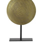 Ornament auf Fuß Sasim - Antik Bronze/Schwarz - 25x10x39cm