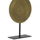 Ornament auf Fuß Sasim - Antik Bronze/Schwarz - 25x10x39cm
