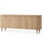 HSM Collection-Sideboard Dune 4 Door-200x50x77,5-Natur-Eiche