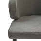 HSM Collection-Eetkamerstuhl Yuna S/2-60x54x82.5-Grau/Schwarz-Stoff/Metall