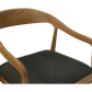 HSM Collection-Esszimmerstuhl Modena + Sitz-55x41x78-Natur/Anthrazit-Teak/Stoff