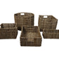 HSM Collection-Mandenset S/5-ø47x30-Natur-Bananenblatt