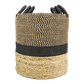 HSM Collection-Mandenset Malibu S/3-ø42x45 / ø38x42 / ø34x39-Natur/Schwarz-Wasserhyazinthe