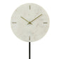 Standuhr 25,5x10x42,5 cm MORENO Marmor weiß