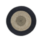 HSM Collection-Teppich Malibu -ø100-Natur/Schwarz-Raffia/Seegras