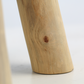 HSM Collection - Square Stool Goatskin - 33x33x45 - Assorted/Natural - Goatskin/Teak