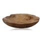 HSM Collection-Fruitschale Groß -ø38-45x15-Natur-Teak