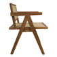 HSM Kollektion-Sessel Akzent-58x60x79-Natur-Teak/Rattan