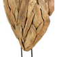 HSM Kollektion - Dekoration Herz Groß - 56x15x80 - Natur - Teak