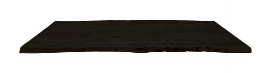 HSM Collection-Rechteckige Tischplatte Soho- 200x100x4-Schwarz-Akazie