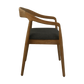 HSM Collection-Esszimmerstuhl Modena + Sitz-55x41x78-Natur/Anthrazit-Teak/Stoff