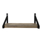 HSM Collection-Wandregal -50x25x20-Natur/Schwarz-Mango/Metall