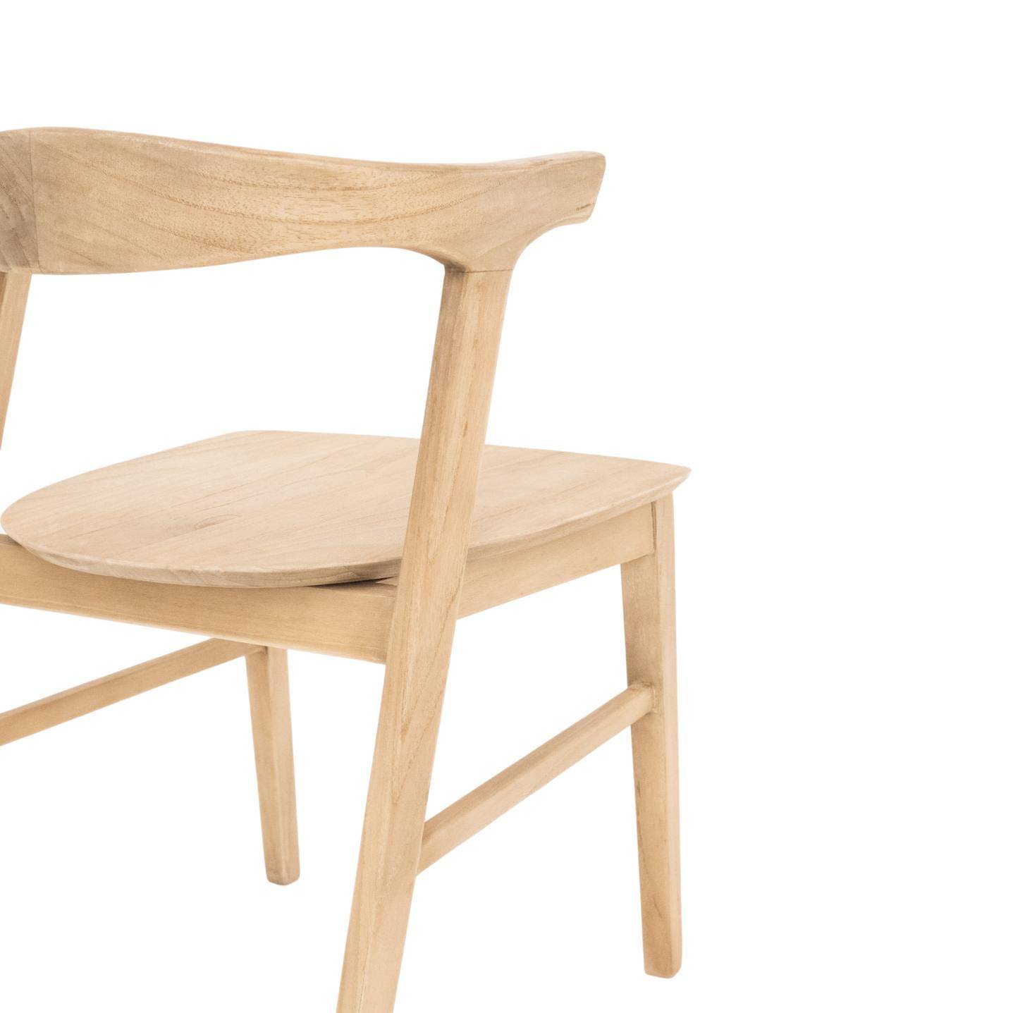 HSM Collection-Esszimmerstuhl Flow-53x59x73-Natur-Teak