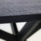 HSM Kollektion-Runder Esstisch Melbourne-130x130x76-Schwarz-Mango/Metall