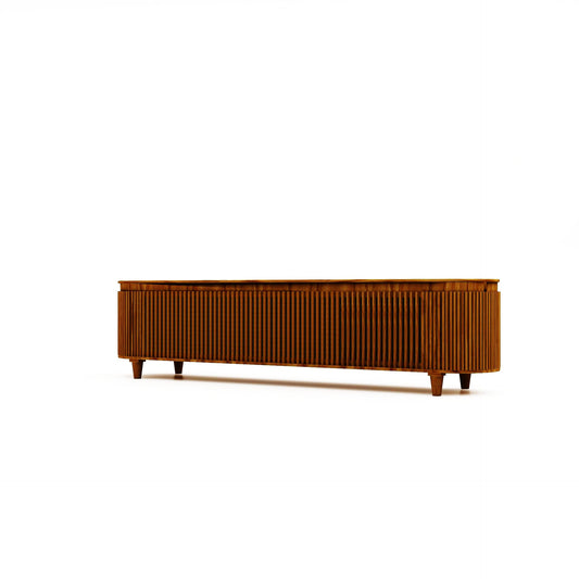 HSM Kollektion-TV-Schrank Tide 6 Tür-225x45x55-Braun-Mango