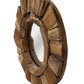 HSM Kollektion - Runder Spiegel - 40X40X4 - Natur - Teak