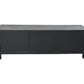 HSM Collection-TV-Schrank 3-türig-160x42x55-Schwarz-Teakfurnier