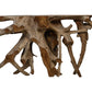 HSM Collection-Wandtafel Teakwurzel Two Tone-120x45x80-Natur-Teak