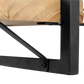 HSM Collection-Wandregal Levels Live Edge -32x22x32-Natur/Schwarz-Akazie/Metall