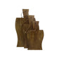 HSM Collection-Schneidebrett mit Griff Golf S/3-40x22x2/34x17x2/29x17x2-Natur-Mango
