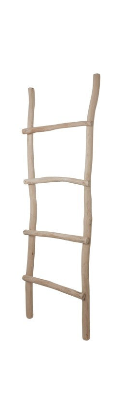 HSM Kollektion - Dekorative Leiter - 50x6x150 - Natur - Teak