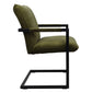 HSM Collection-Esszimmerstuhl Boston S/2-56x68x89-Grün/Schwarz-Stoff/Metall