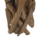 HSM Collection-Kerzenhalter 5 Kerzen-27x27x39-Natur/Schwarz-Teak/Metall