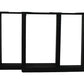 HSM Collection-Tafelpoot Modell U S/2-80x10x72 (100x50mm)-Schwarz-Metall