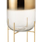 VASE OCEANNE GLAS GOLD/TRANSPARENT LARGE