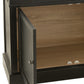 Bücherschrank mit Leiter Holz / schwarz/ natur