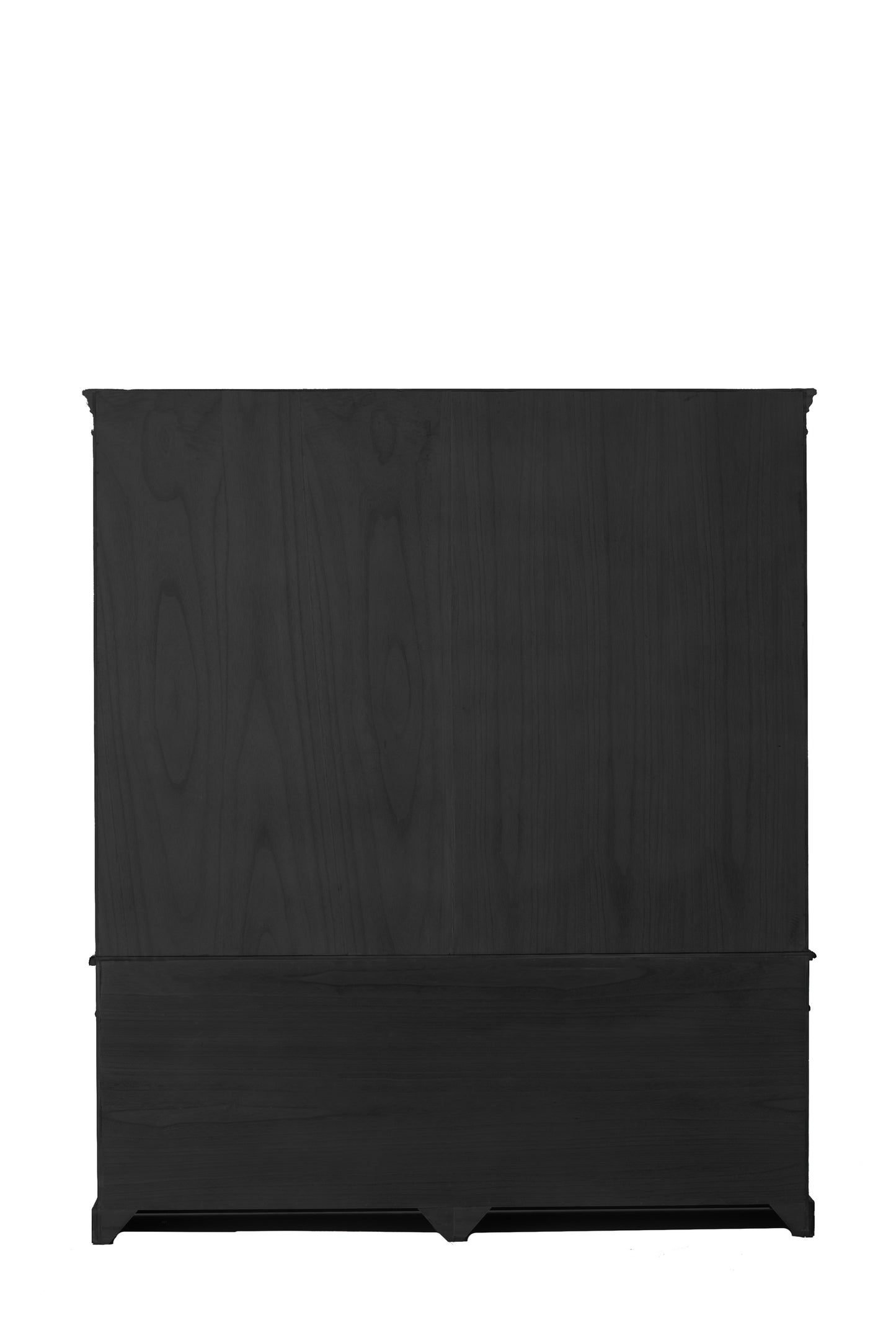 Bücherschrank mit Leiter Holz / schwarz/ natur
