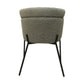 HSM Collection-Esszimmerstuhl Luca S/2-57x60x81-Hellgrau/Schwarz-Stoff/Metall