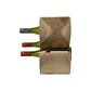 HSM Collection-Ständer Weinregal Vins 3 Flaschen-25x18x31-Natur-Munggur