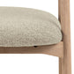HSM Collection-Esszimmerstuhl Ella Mit Arm S/2-56x54x76-Sand/Weiß Pigmentiert-Stoff/Eiche