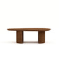 HSM Kollektion - Organischer Couchtisch Tide - 130x80x40 - Braun - Akazie