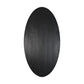 HSM Collection - Ovaler Tischplatte - 220x110x4,5 - Schwarz - Mango