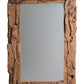 HSM Kollektion-Rechteckiger Spiegel Root-140x6x80-Natur-Teak