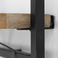 HSM Collection-Wandregal Levels - 32x22x32 - Natur/Schwarz - Mango/Metall