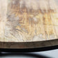 HSM Collection-Runde Beistelltisch Ronin S/2-ø70x46 / ø55x40-Natur/Schwarz-Mango/Metall